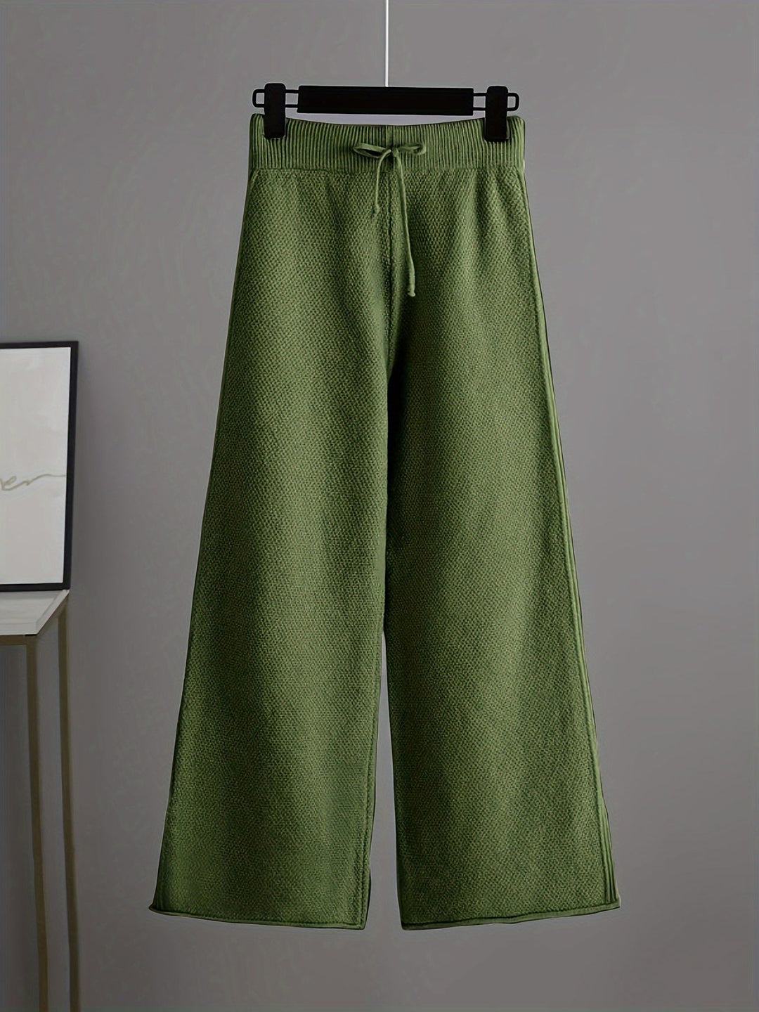 Maria | Women’s knit lounge set with crew neck and wide-leg pants