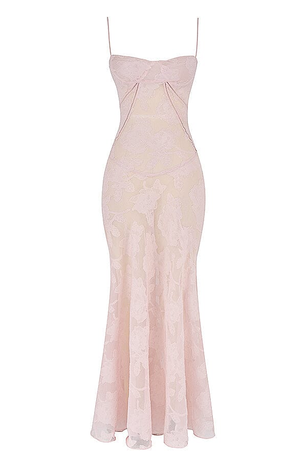 Serena | Elegant evening floral maxi dress