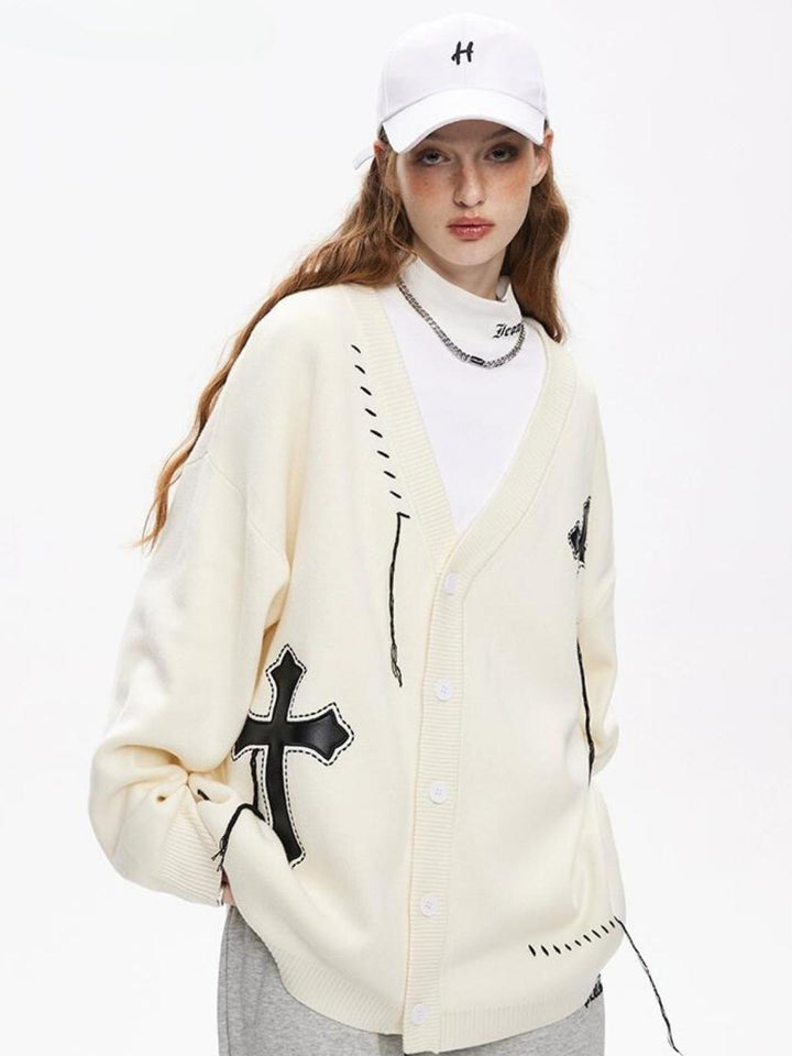 Margaret | Women's v-neck knitted cardigan