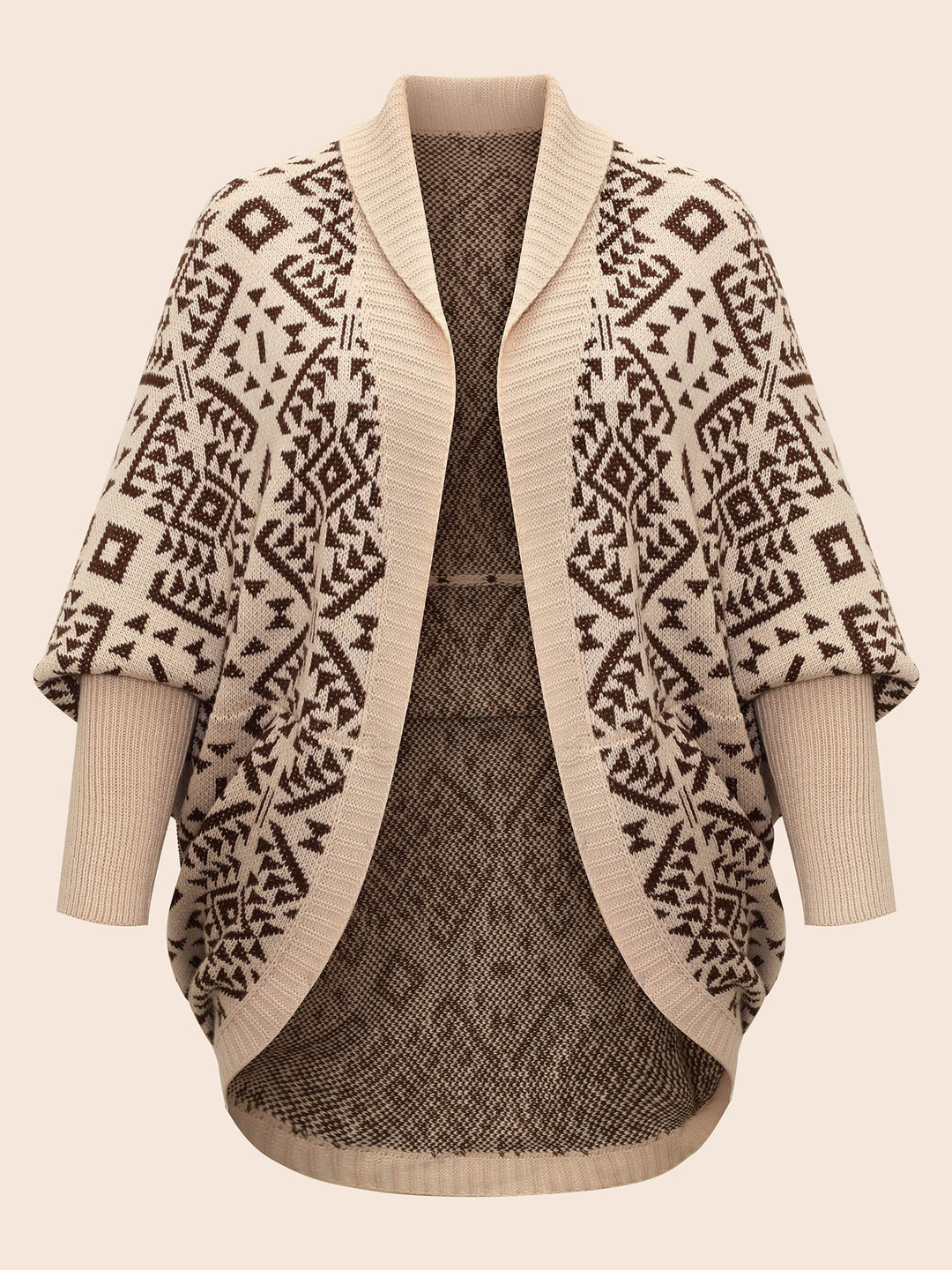 Valerie | Women’s geometric knit shawl cardigan