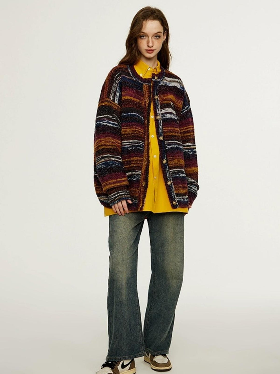 Ashley | Women's colorful striped cardigan