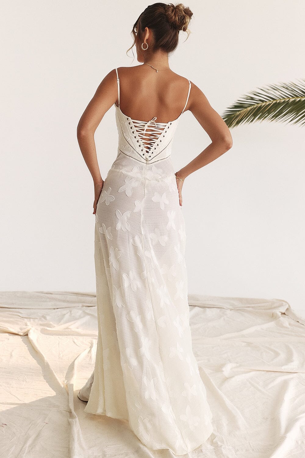 Serena | Elegant evening floral maxi dress