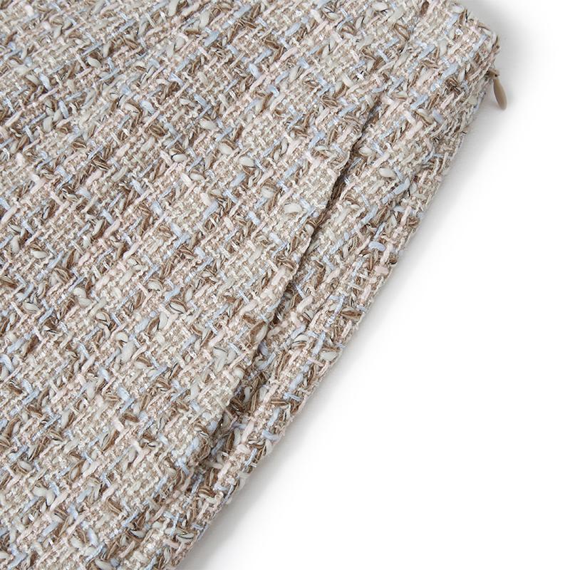 Hallie | Women's A-line woolen tweed mini skirt