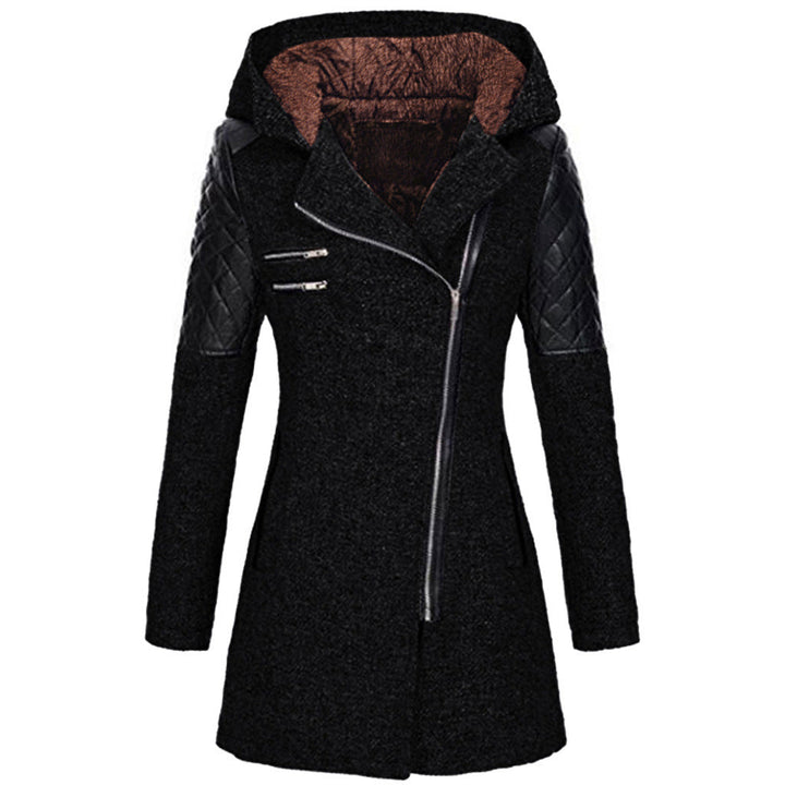Arely | Women’s tweed & quilted hooded coat