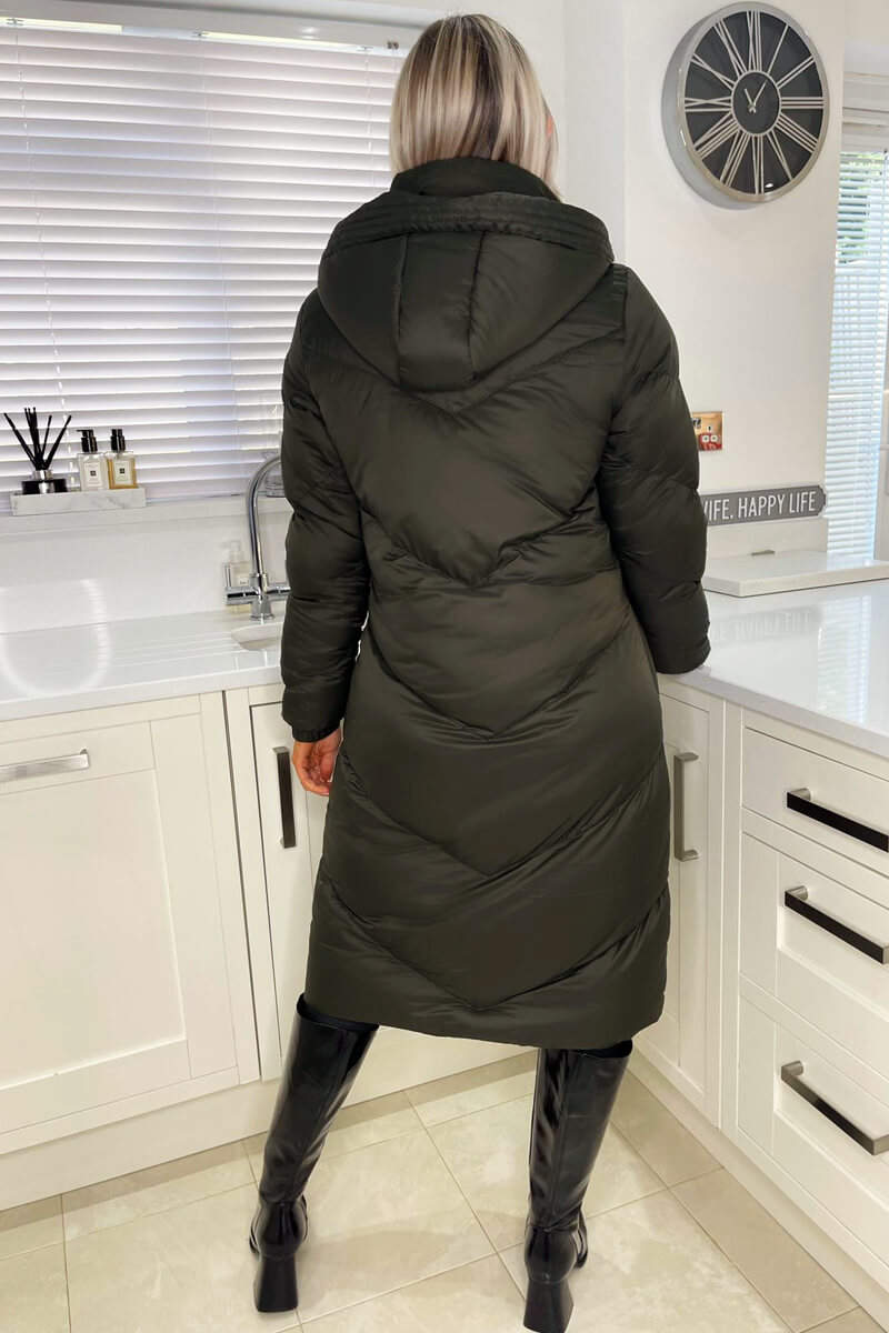 Elia | Women’s long puffer coat with hood