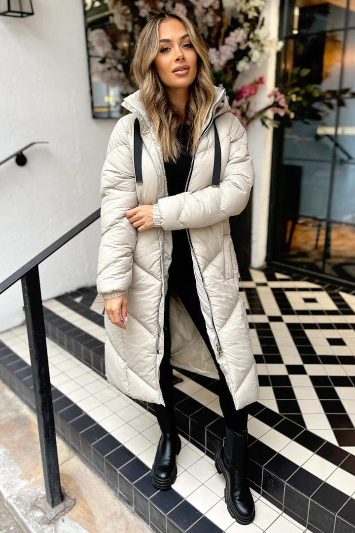 Zora | Women’s longline hooded puffer coat
