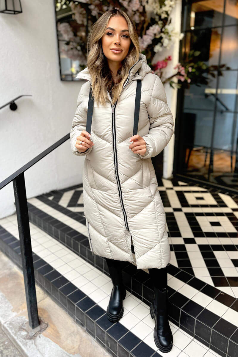 Zora | Women’s longline hooded puffer coat