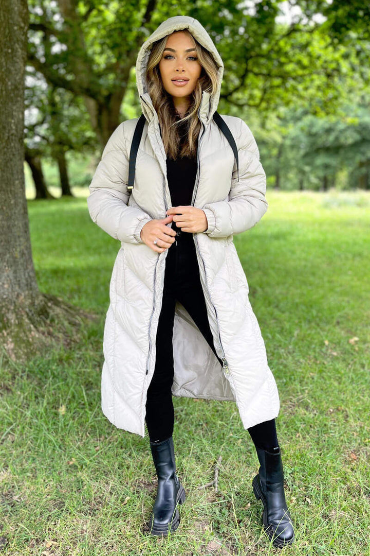 Zora | Women’s longline hooded puffer coat