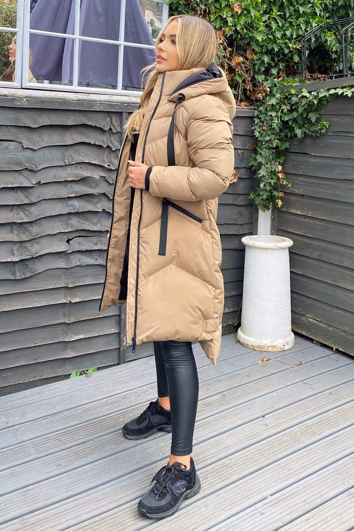 Aspyn | Women’s hooded longline puffer coat