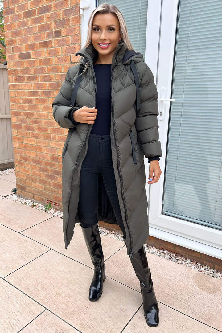 Malaya | Women’s longline hooded puffer coat