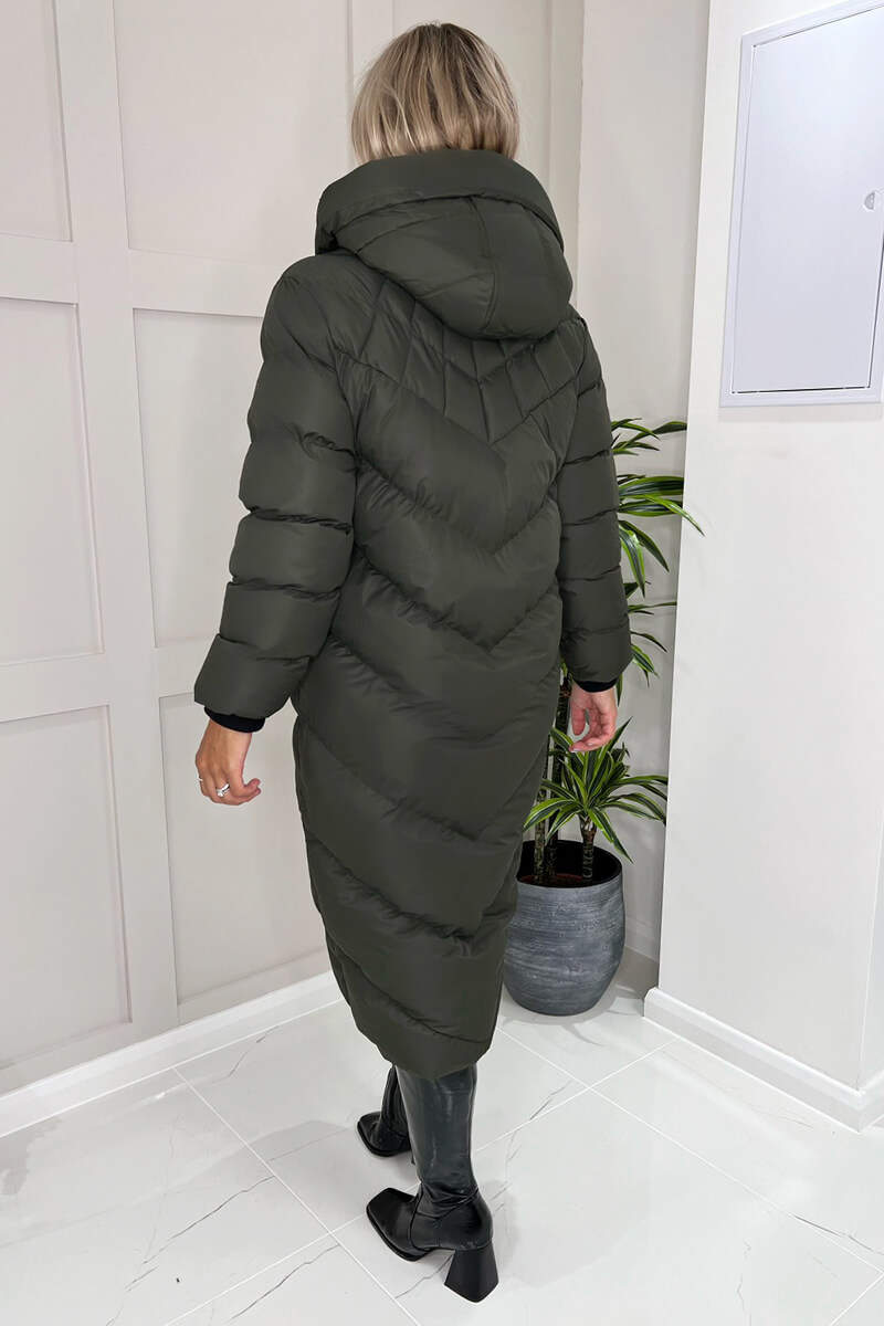 Malaya | Women’s longline hooded puffer coat