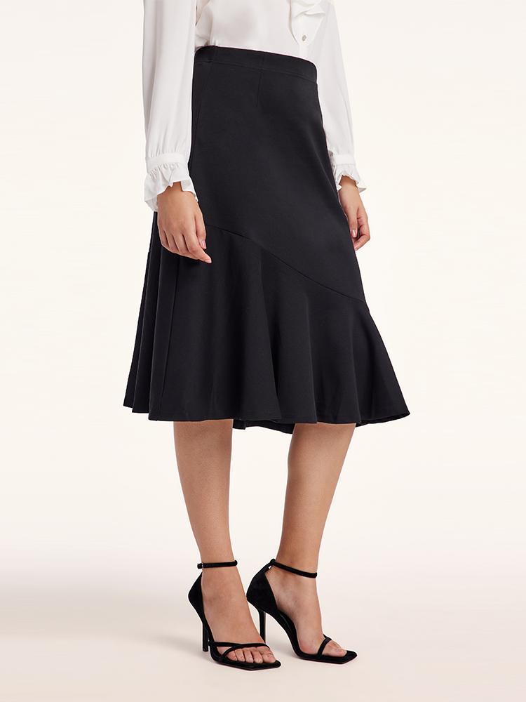 Amora | Women’s stretch knit fishtail skirt