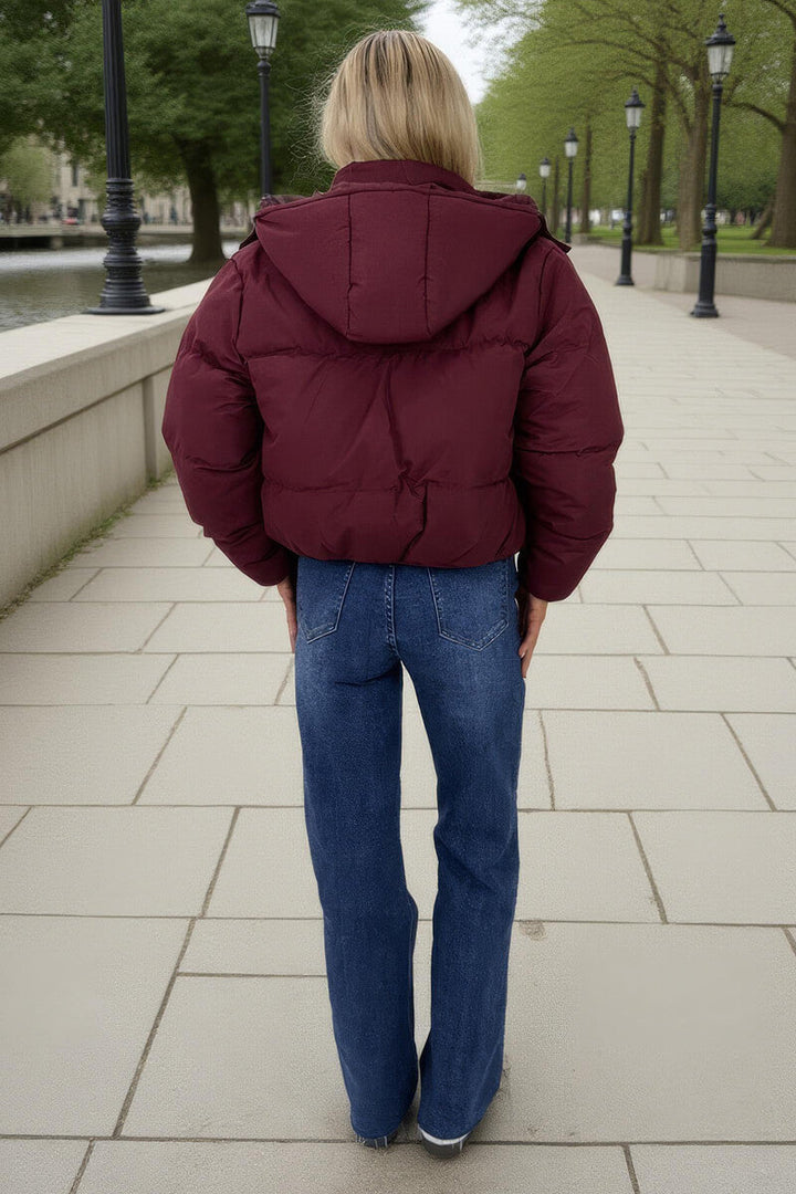 Martha | Women’s hooded cropped puffer jacket