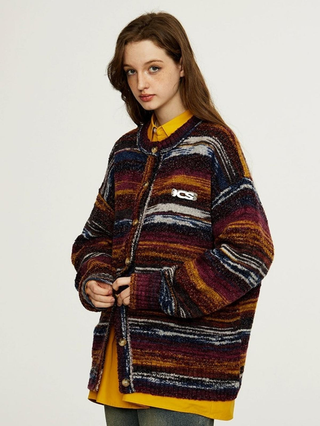 Ashley | Women's colorful striped cardigan