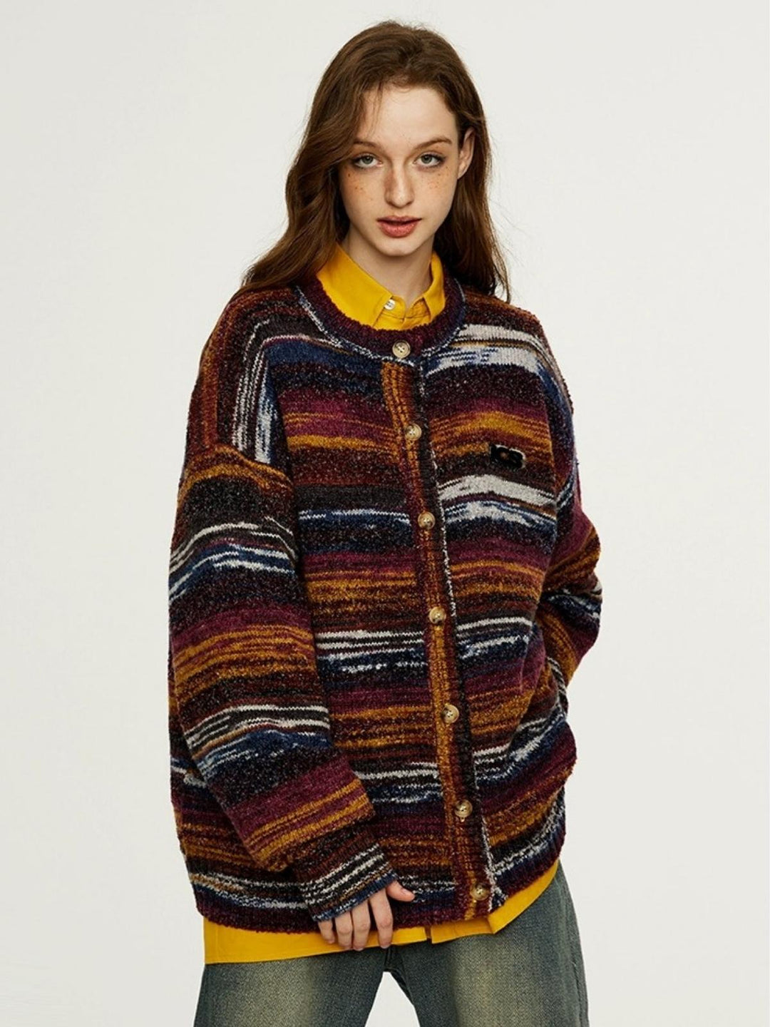 Ashley | Women's colorful striped cardigan