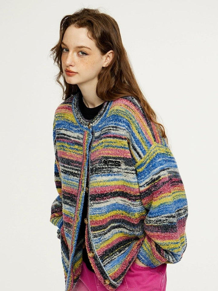 Ashley | Women's colorful striped cardigan