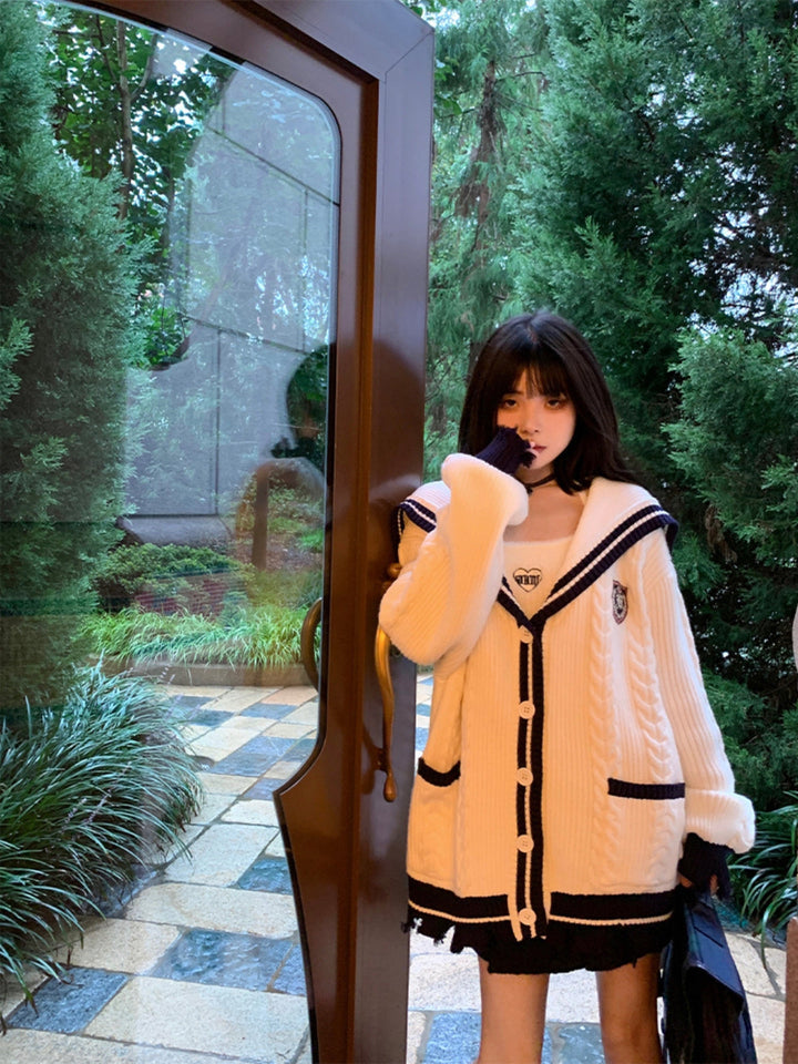 Lianne | Women's loose collar cardigan