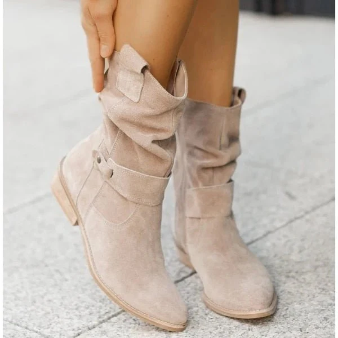 Ainsley | Suede slouch summer boots
