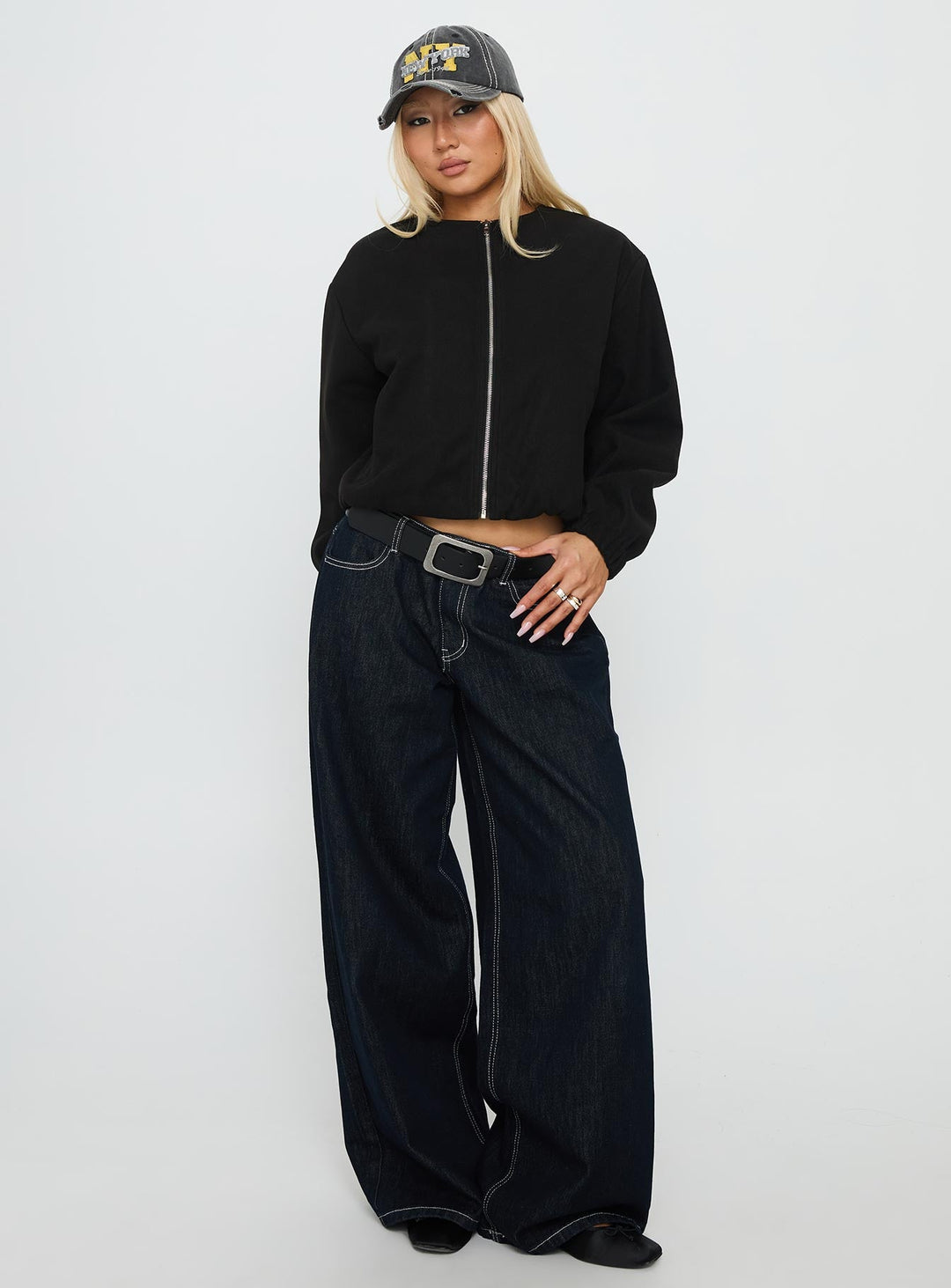 Micah | Women’s suede bomber jacket with zip closure and cuffed sleeves