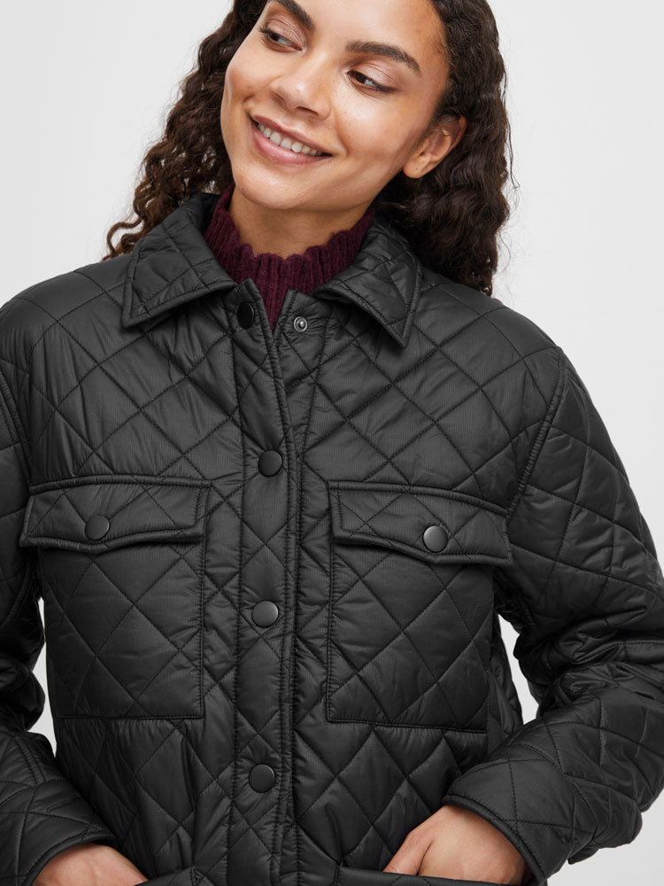 Alina | Women’s diamond quilted jacket with multiple front pockets