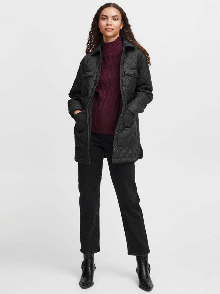 Alina | Women’s diamond quilted jacket with multiple front pockets
