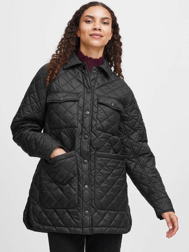 Alina | Women’s diamond quilted jacket with multiple front pockets