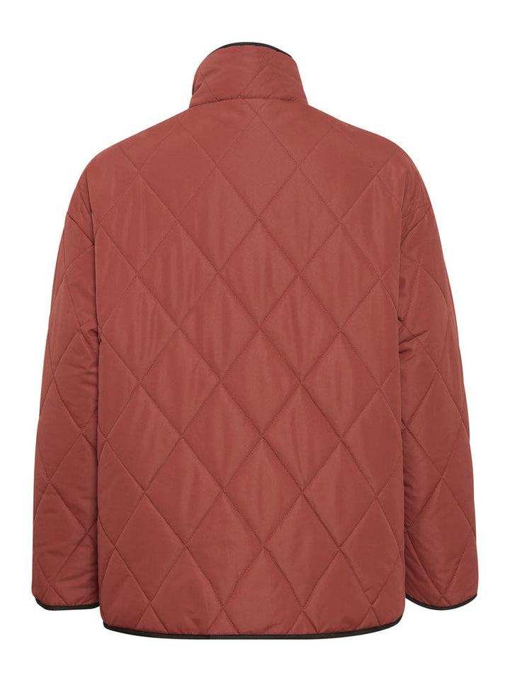 Nevaeh | Women’s diamond quilted jacket with contrast trim