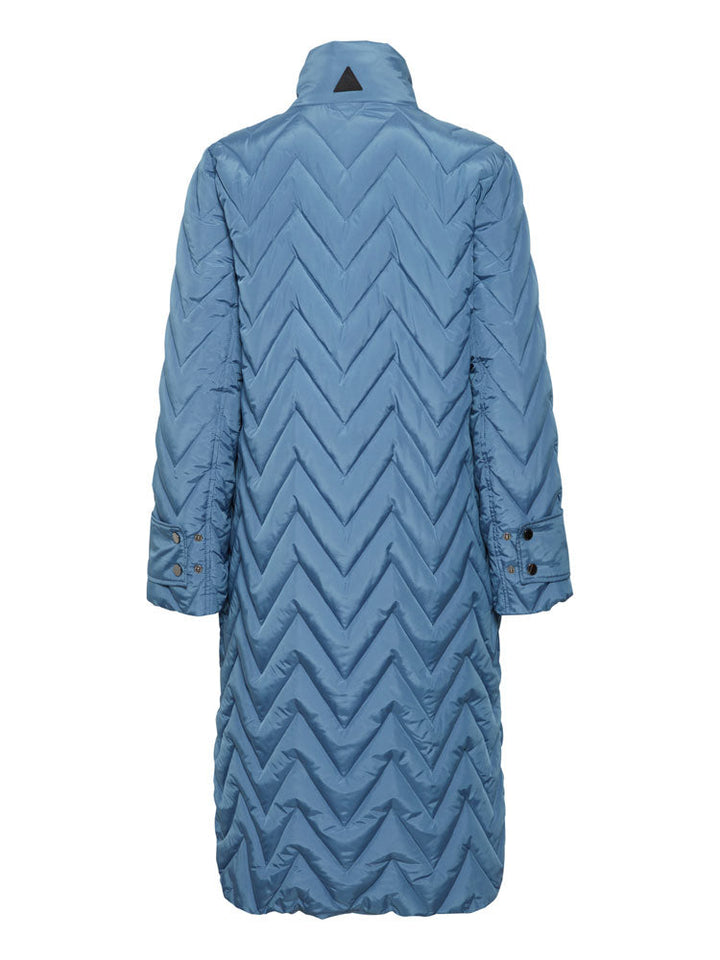 Elliana | Women’s long quilted chevron puffer coat