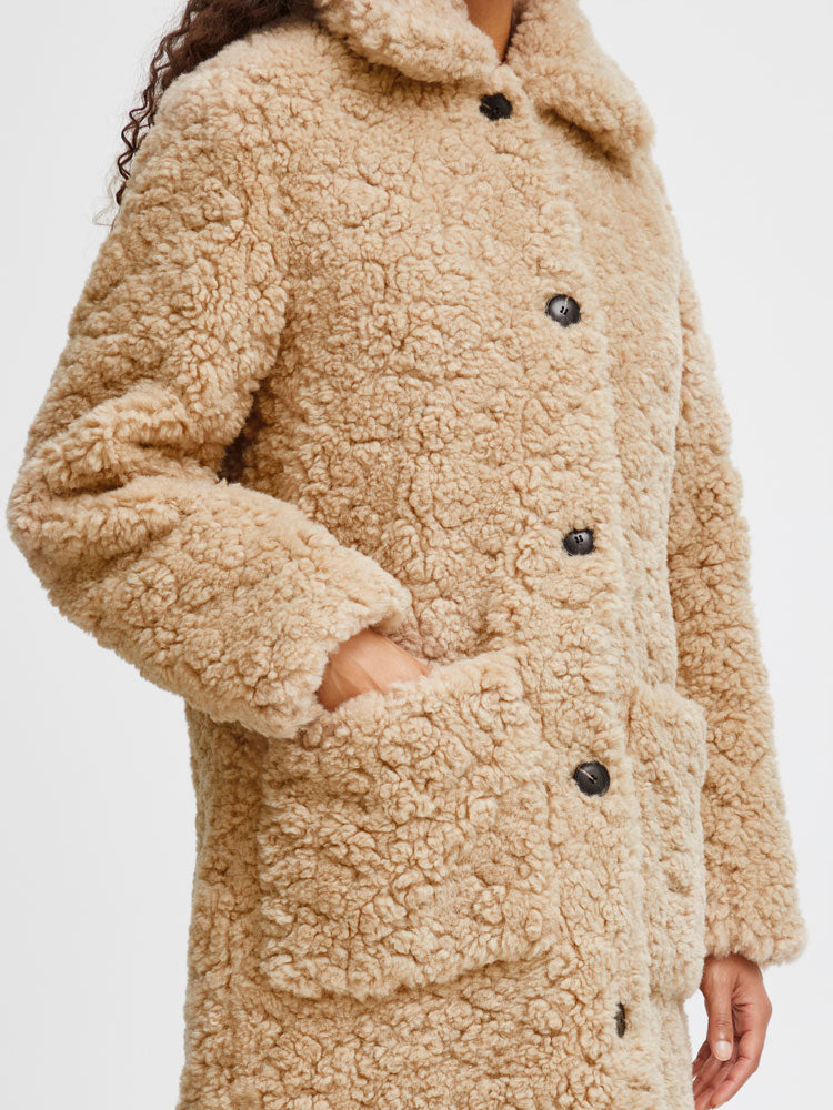 Serenity | Women’s long faux shearling teddy coat