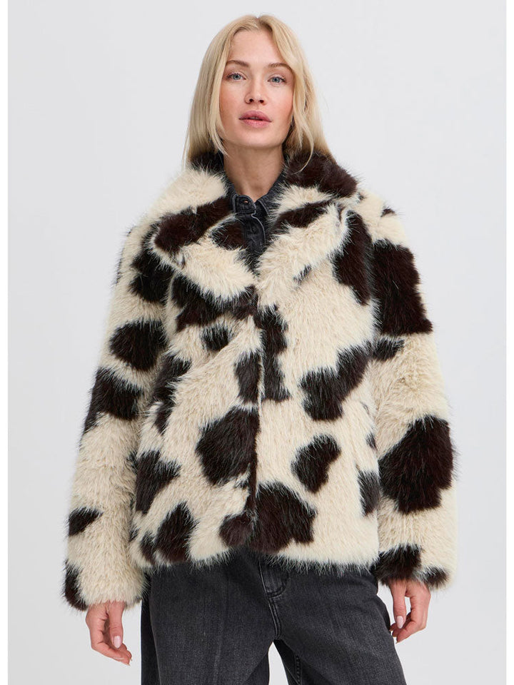 Adora | Women’s faux fur animal print jacket