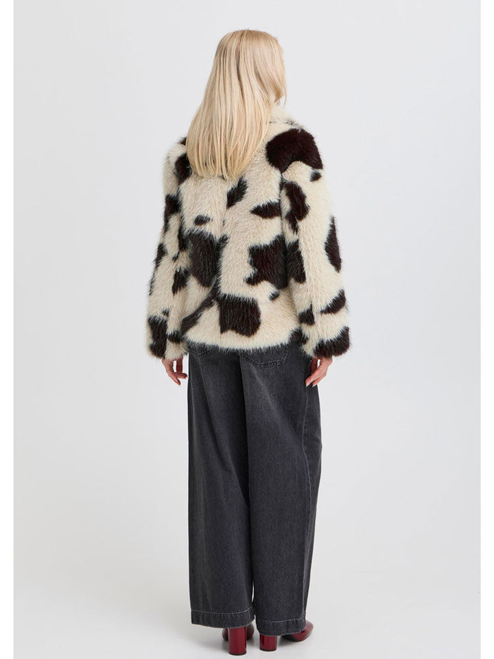 Adora | Women’s faux fur animal print jacket