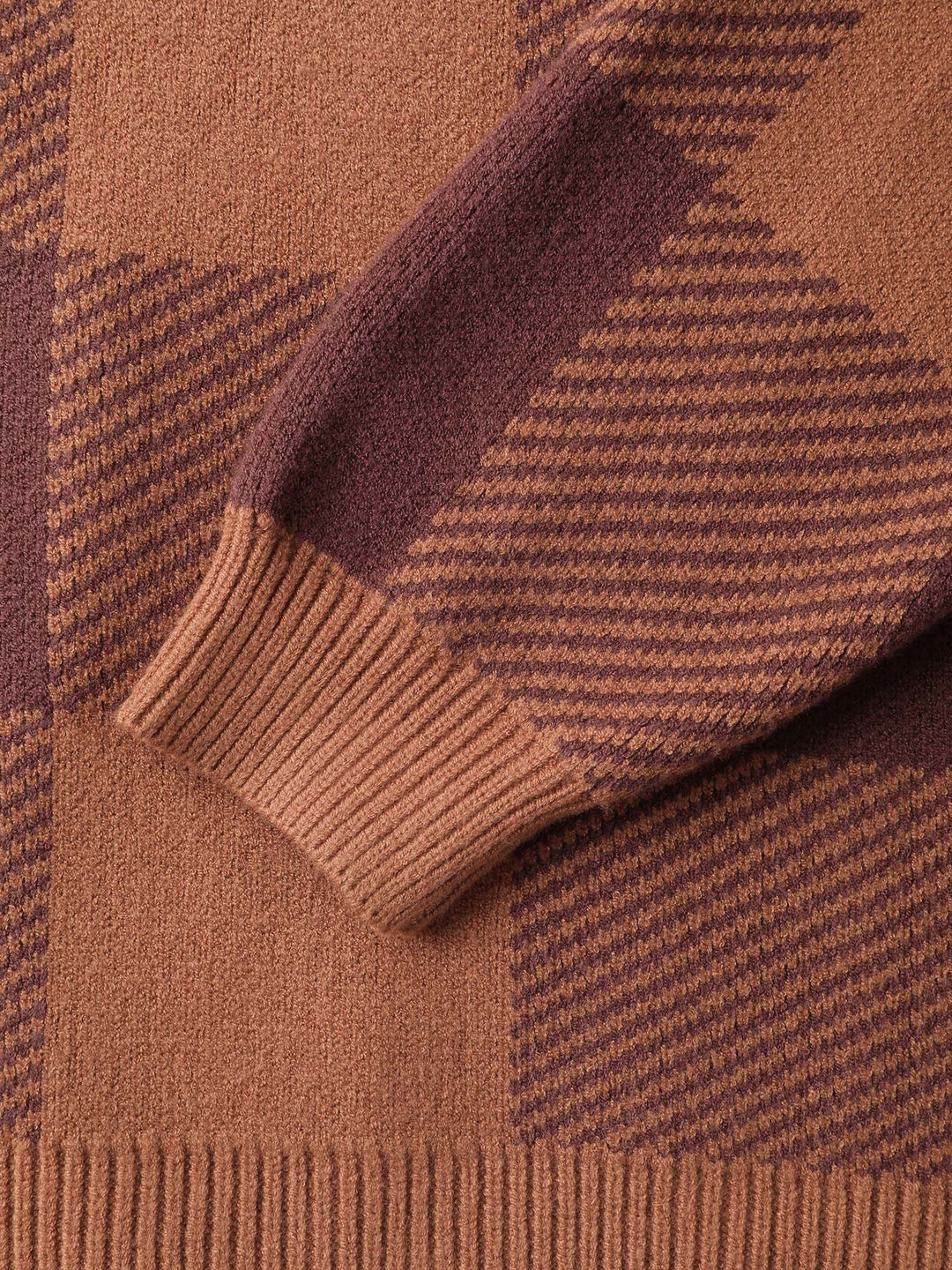 Margot | Women’s plaid knit sweater with relaxed fit