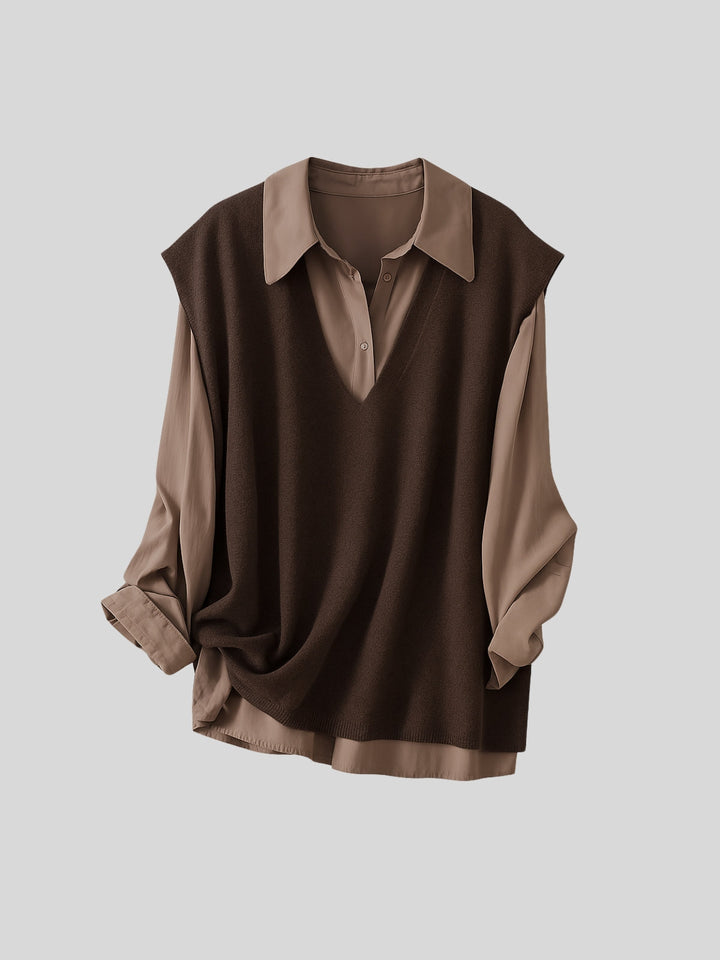 Abigail | Women's vintage knitted vest set