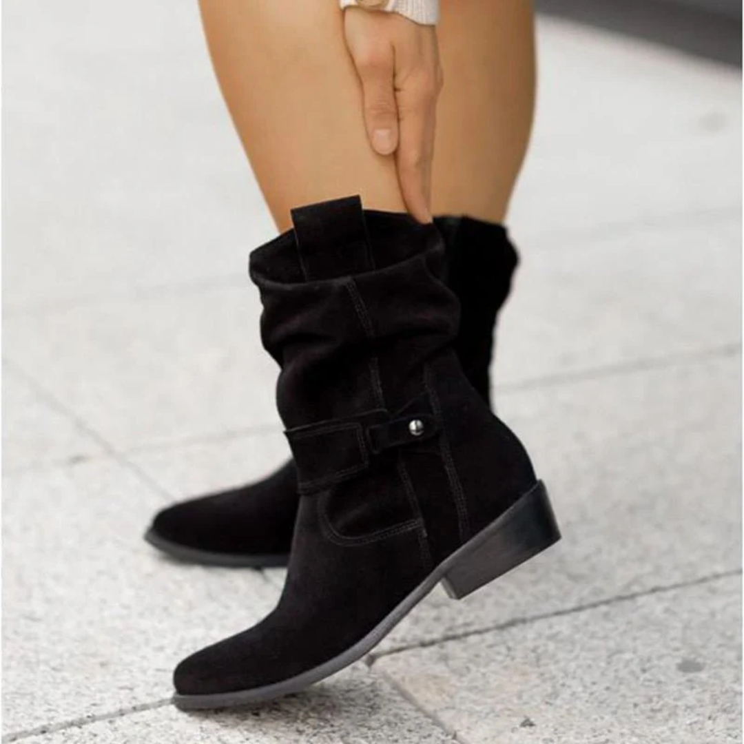 Ainsley | Suede slouch summer boots