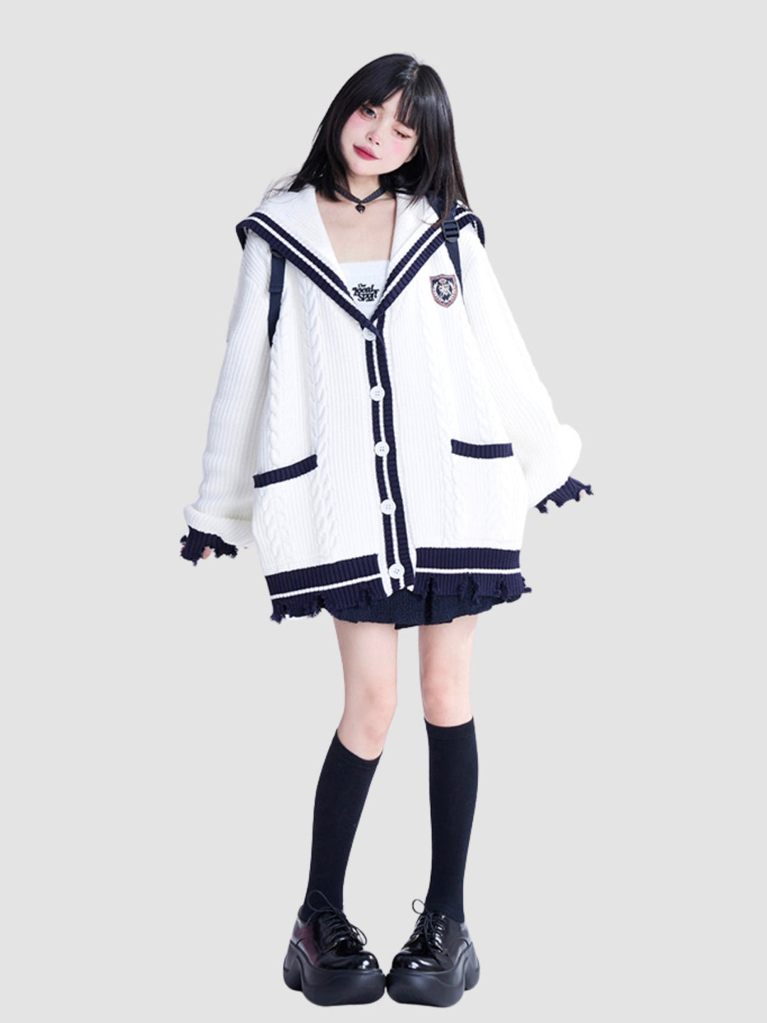 Lianne | Women's loose collar cardigan