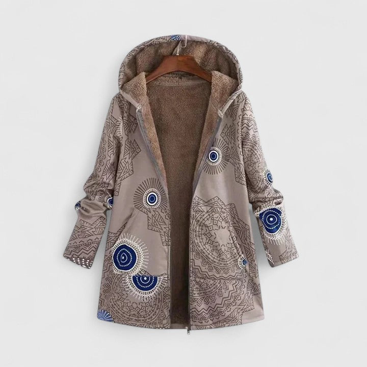 Scottie | Women’s printed hooded fleece-lined jacket
