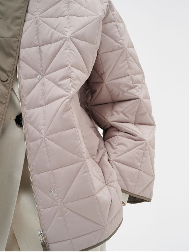 Peyton | Women’s minimalist quilted jacket with side slit details
