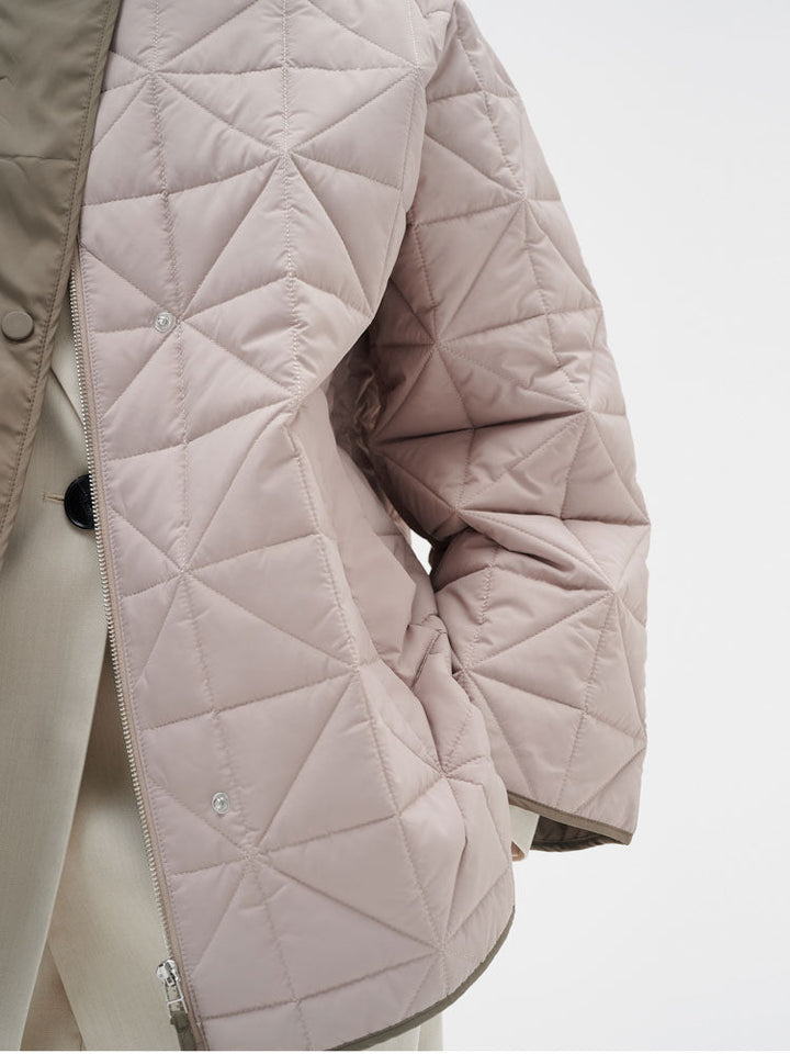 Peyton | Women’s minimalist quilted jacket with side slit details