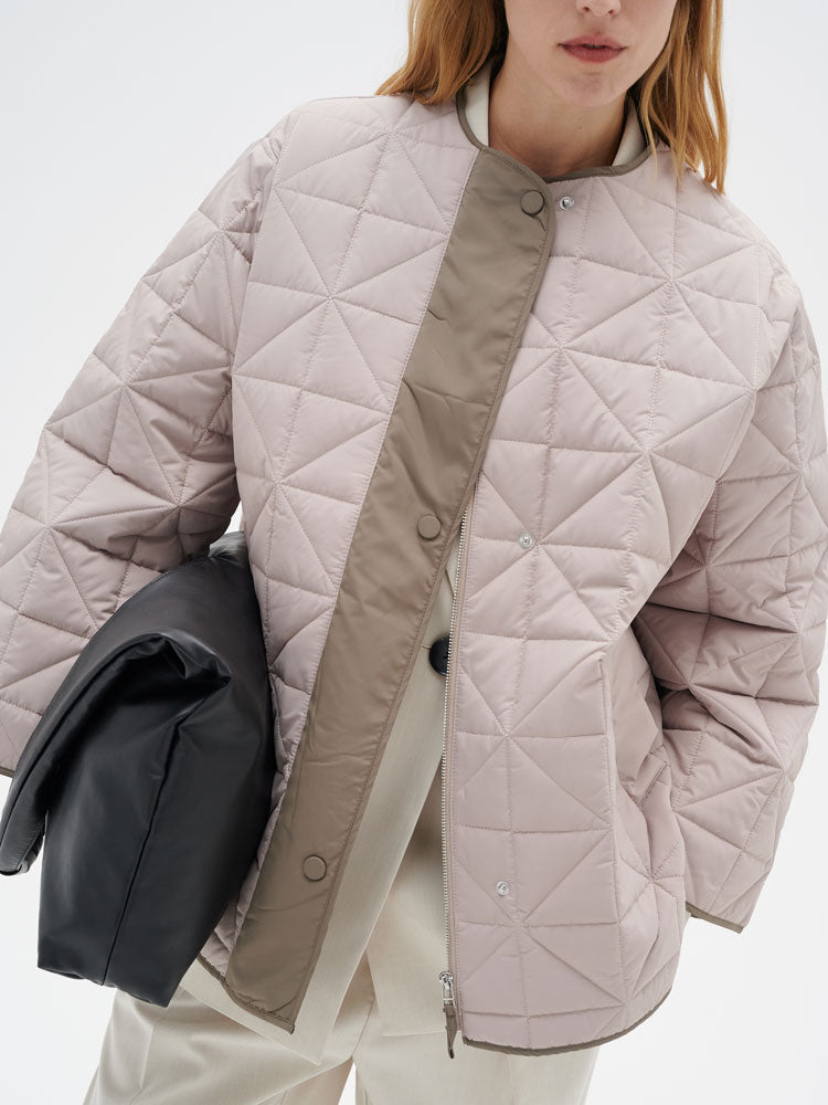 Peyton | Women’s minimalist quilted jacket with side slit details