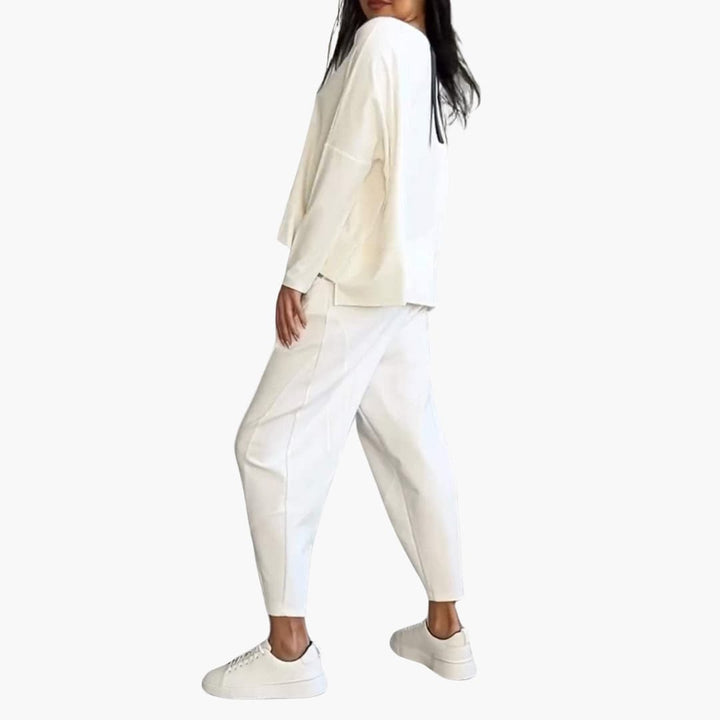 Nova | Women’s two-piece set with long-sleeve top and high-waist trousers