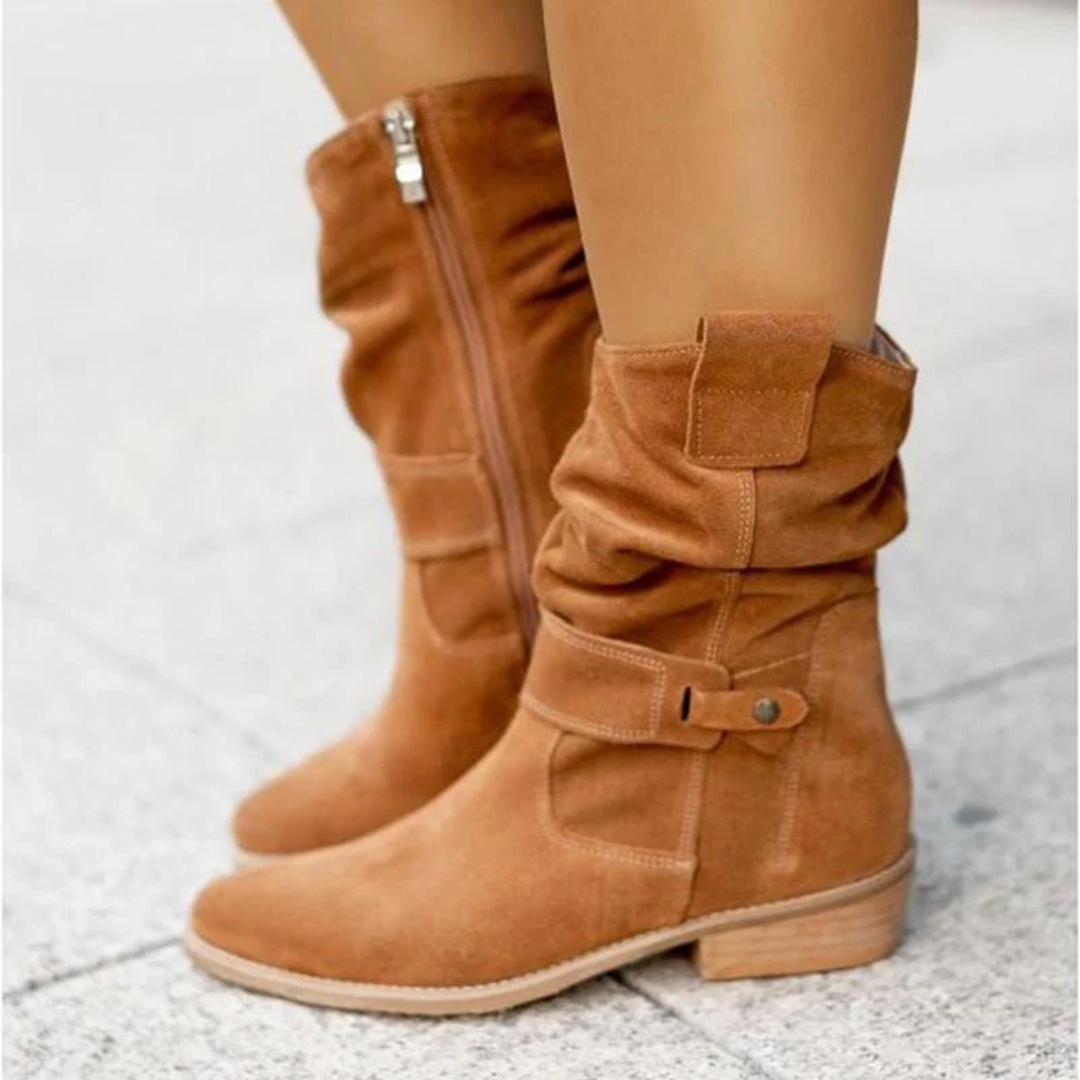 Ainsley | Suede slouch summer boots