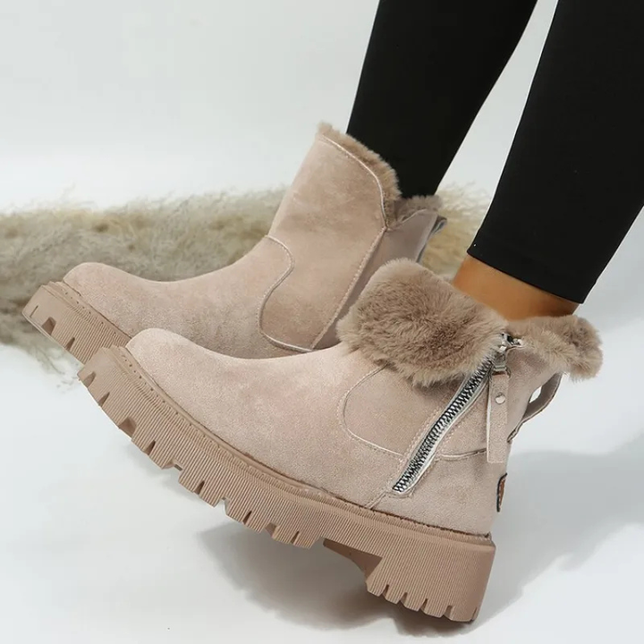 Logan | Women’s faux fur lined chunky winter ankle boots
