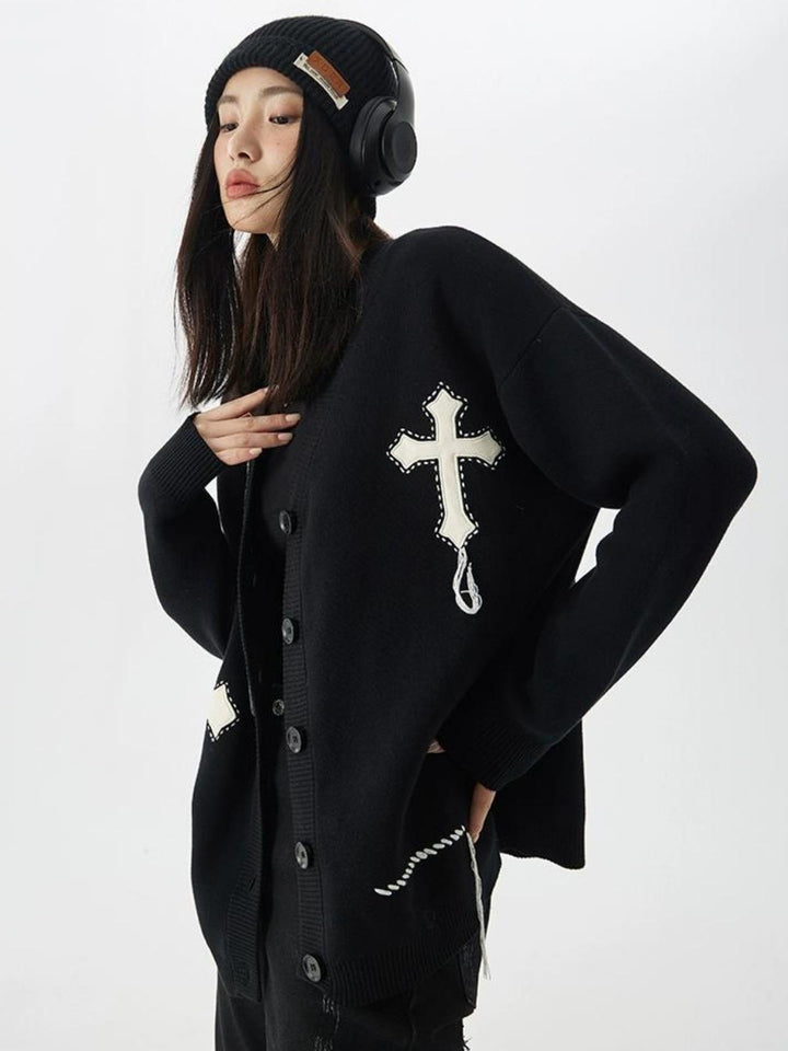 Margaret | Women's v-neck knitted cardigan