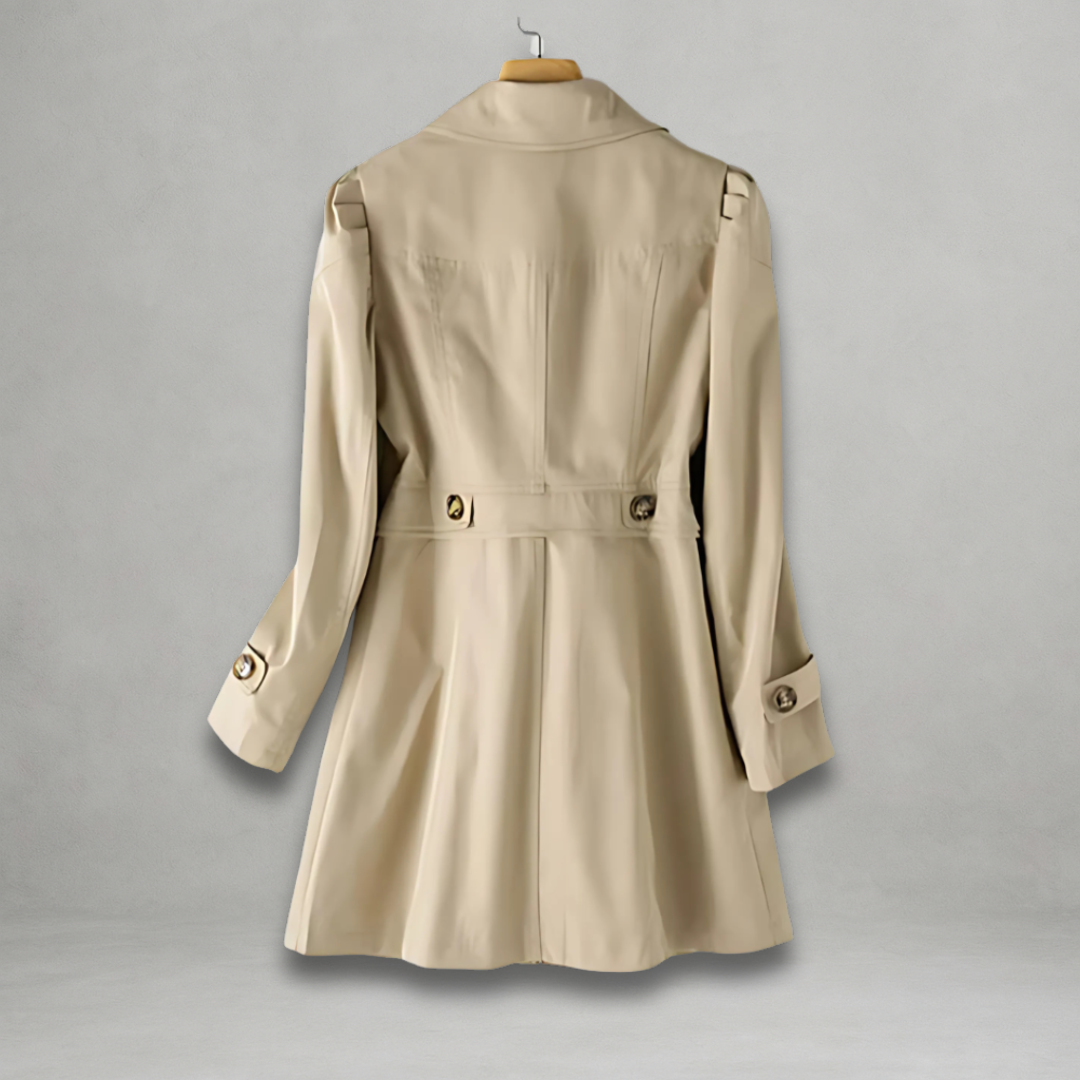 Daniela | Women’s classic tailored coat with structured lapel collar