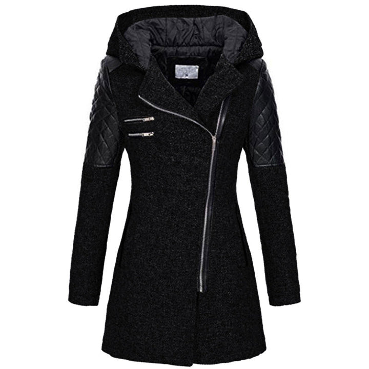 Arely | Women’s tweed & quilted hooded coat