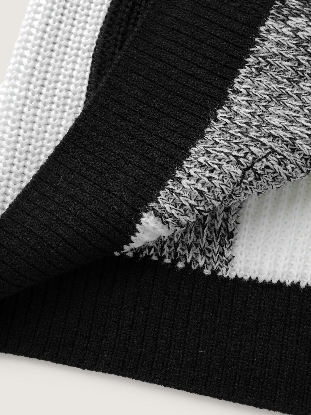 Alina | Women’s color block open-front knit cardigan with patch pockets