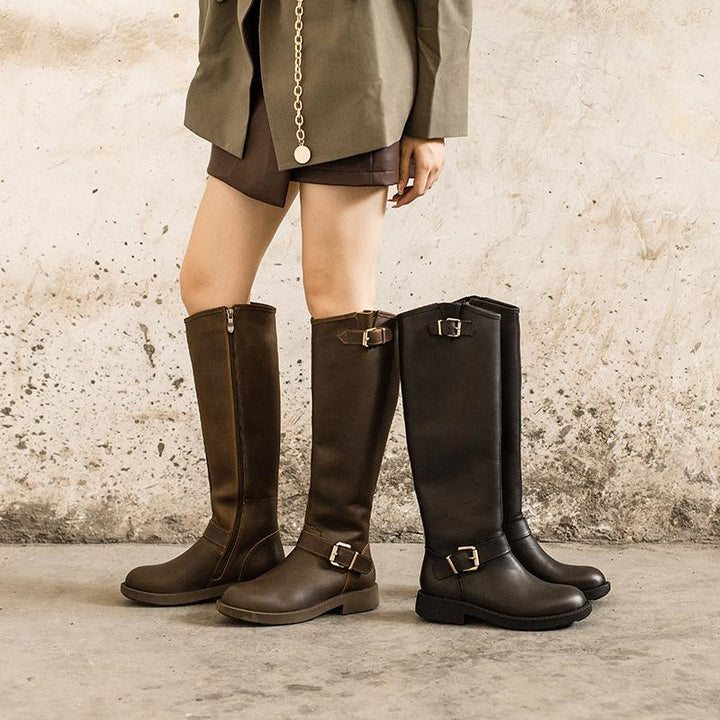 Luna | Knee-high western boots with retro edge