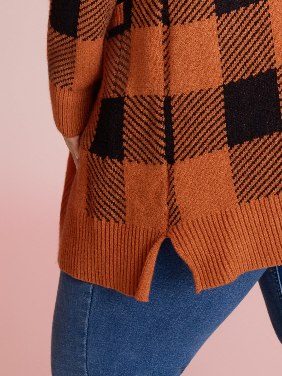 Josephine | Women’s plaid open-front cardigan with patch pockets