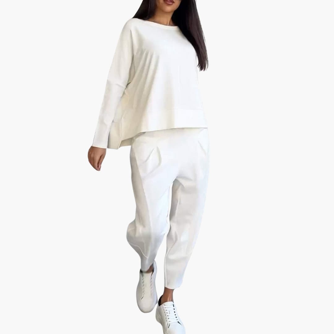Nova | Women’s two-piece set with long-sleeve top and high-waist trousers