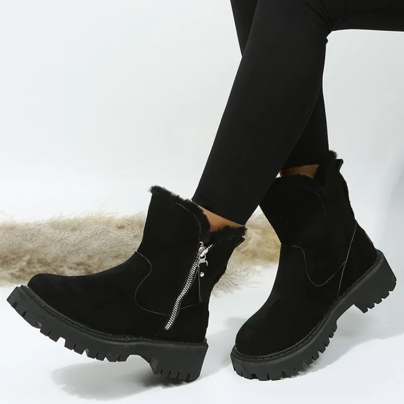 Logan | Women’s faux fur lined chunky winter ankle boots
